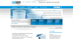 Desktop Screenshot of galapack.cz