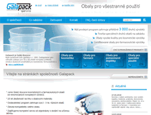 Tablet Screenshot of galapack.cz